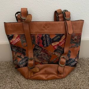 Patricia Nash Vintage Patch World Traveler Print